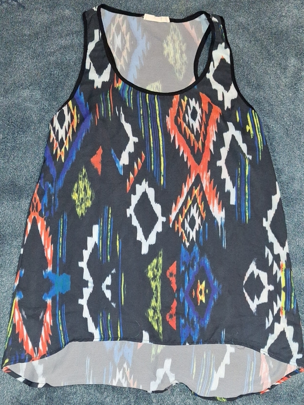 22nd By Binee Aztec Print Sleeveless Tank Top - Multicolor